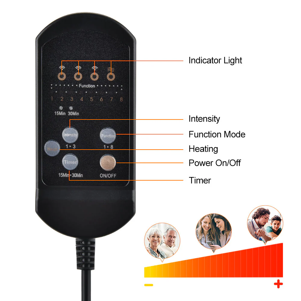 Electric Heated Car Massage Seat Cushion - Image 6
