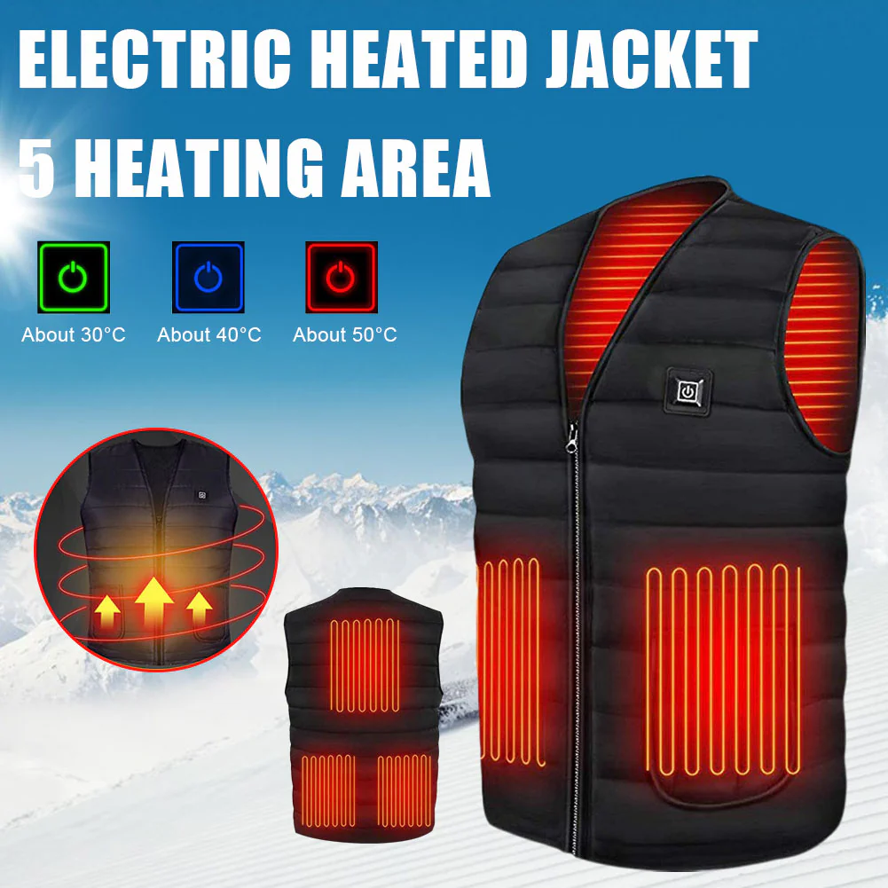 Electric Heated Cotton Vest - Image 3