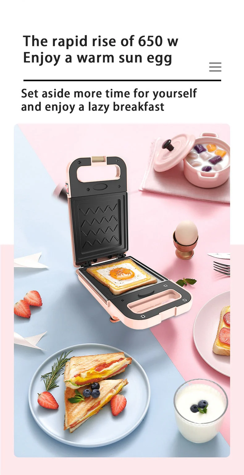 Electric Sandwich Toaster Waffle Maker - Image 4