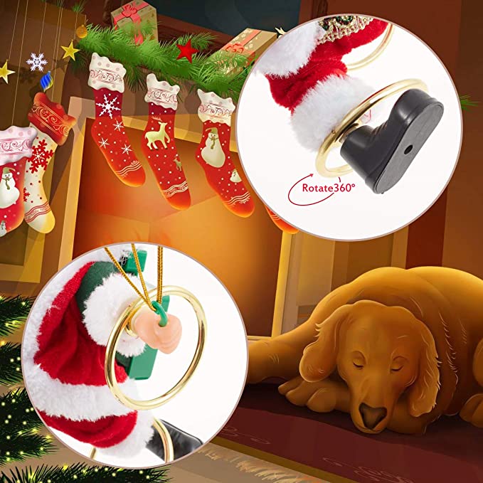 Electric Santa Claus Parachute Christmas Toy - Image 7
