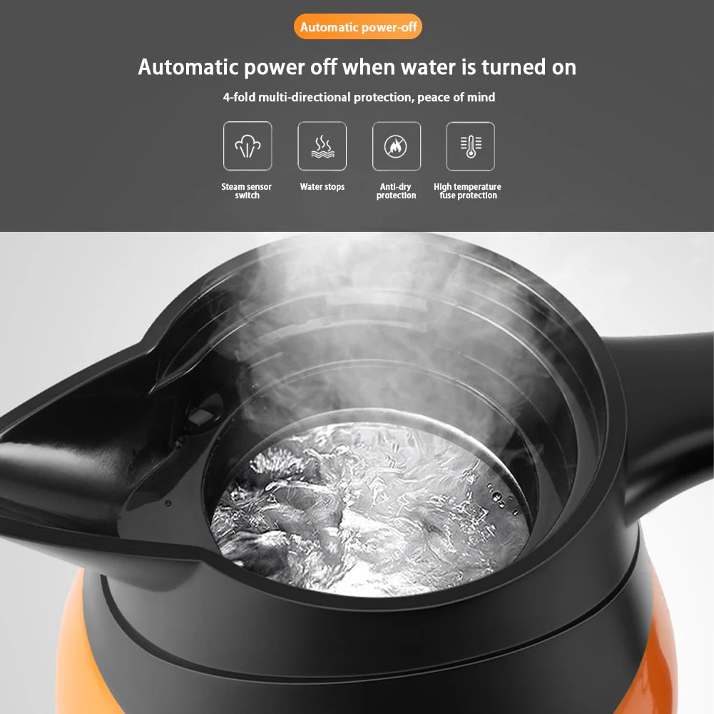 Electric Stainless Steel Travel Kettle - Image 3