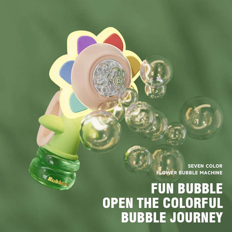 Electric Sunflower Bubble Blower - Image 2