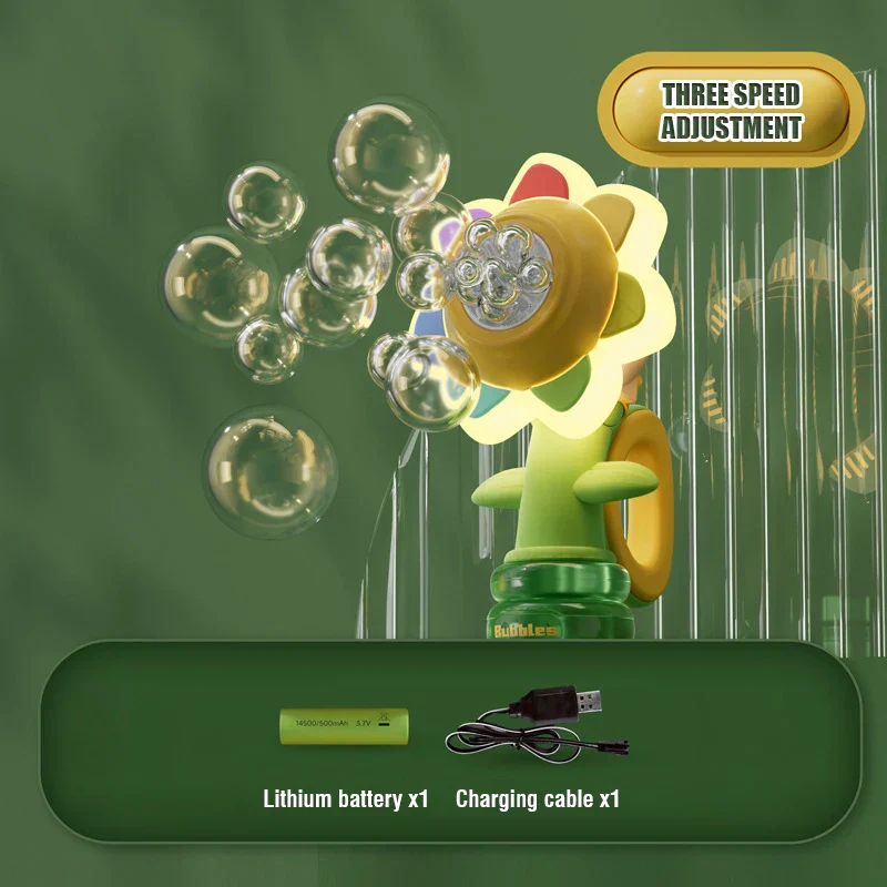 Electric Sunflower Bubble Blower - Image 6