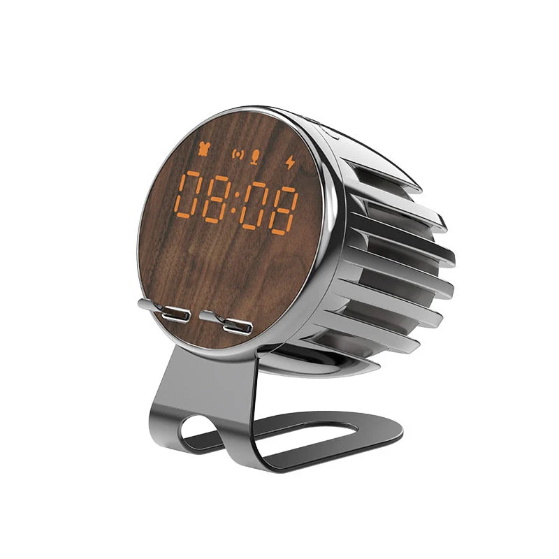 Elegance Symphony Wooden Bluetooth Speaker Clock - Image 6