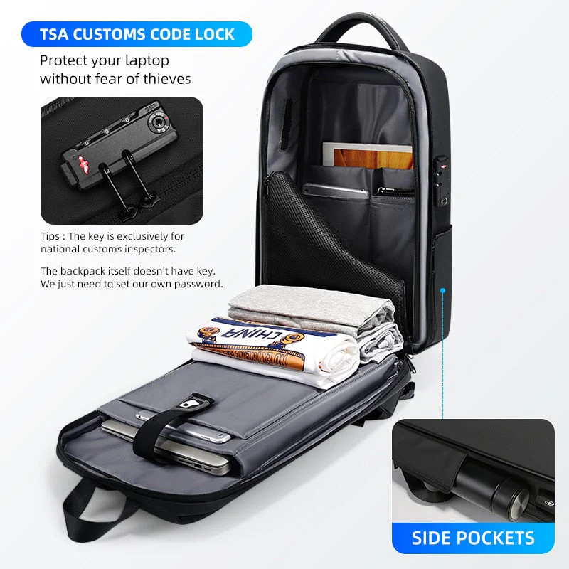 Elegant Anti-Theft USB Travel Backpack - Image 13