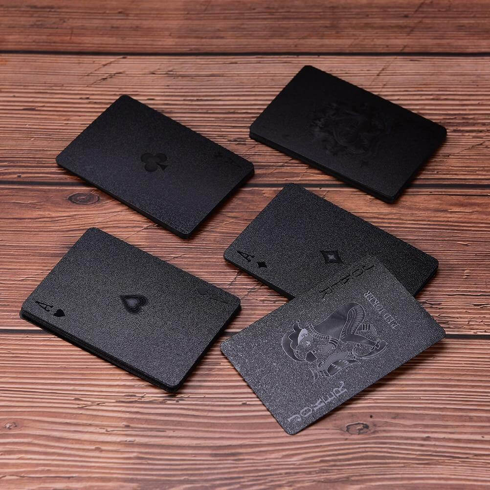 Elegant Black Diamond Poker Cards