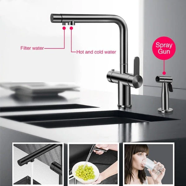 Elegant Black Nano Smart Kitchen Sink - Image 3