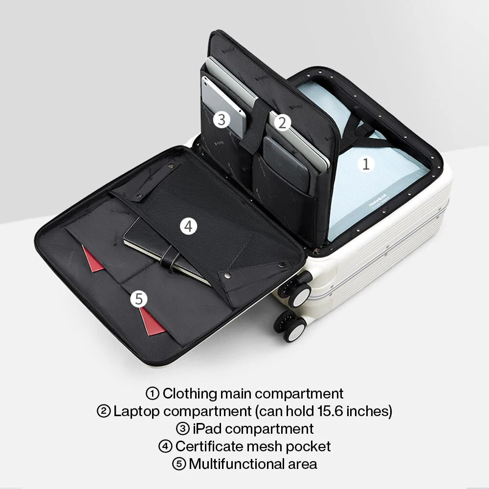 Elegant Business Rolling Travel Suitcase - Image 6