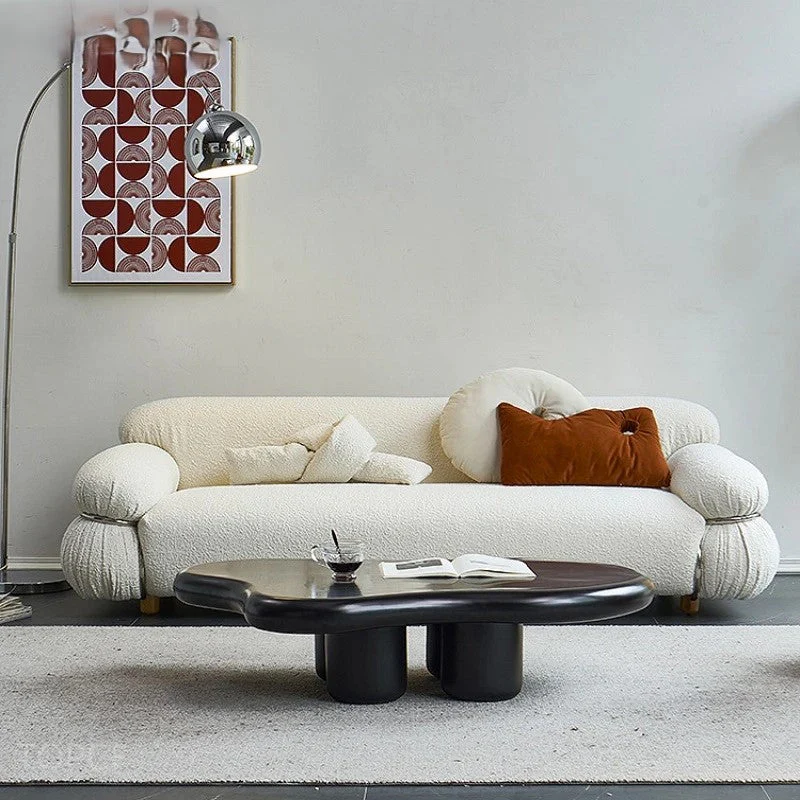 Elegant Cream Sophisticated European Living Room Couch - Image 2