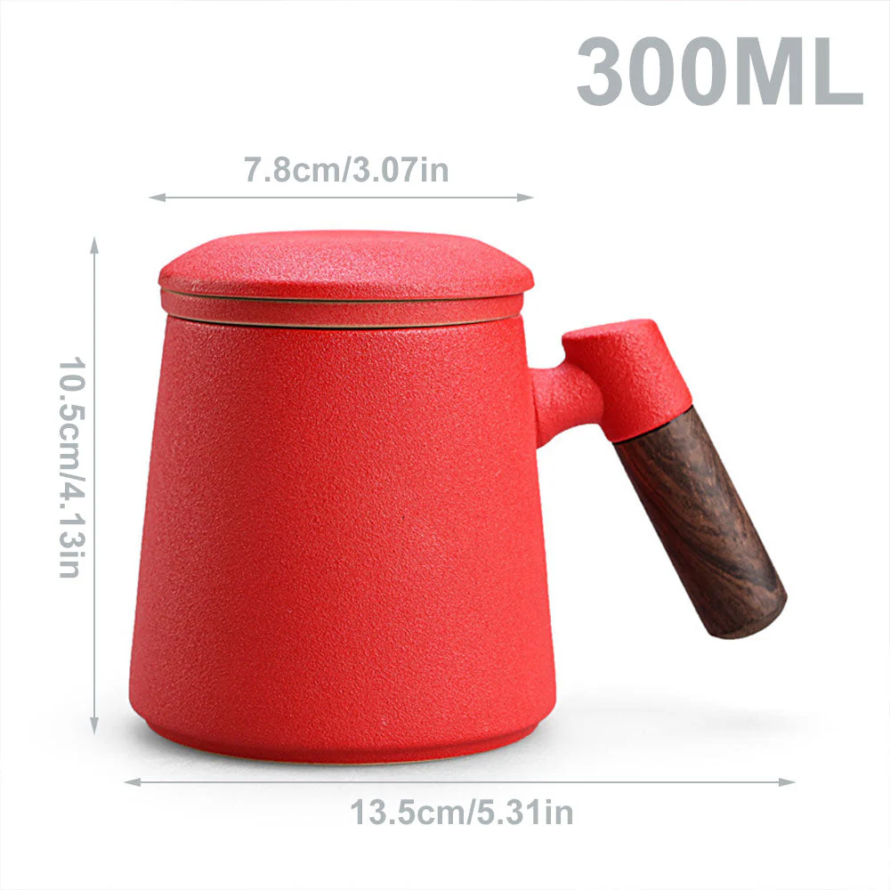 Elegant Creative Ceramic Tea Mug with Filter - Image 10