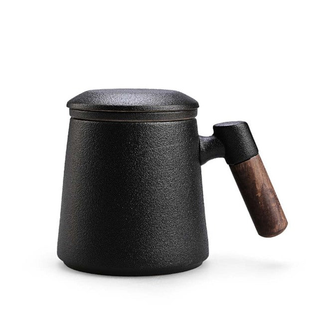 Elegant Creative Ceramic Tea Mug with Filter - Image 9