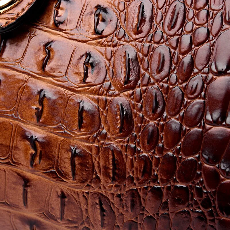 Elegant Crocodile Leather Fashion Handbag for Women - Image 5
