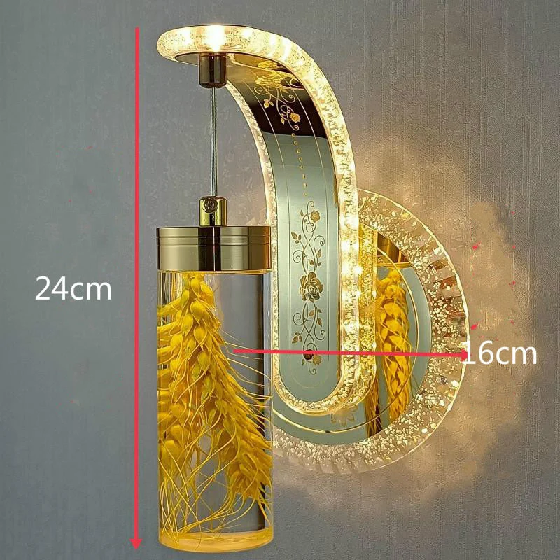 Elegant Crystal Flower Dimming Wall Lamp - Image 22
