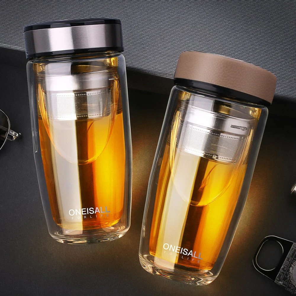 Elegant Double Glass Tea Infuser - Image 5