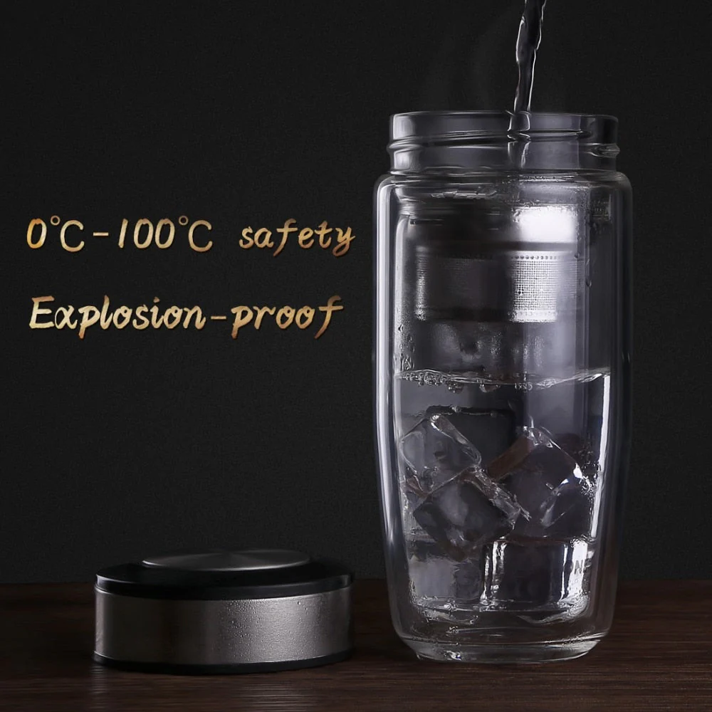 Elegant Double Glass Tea Infuser - Image 6