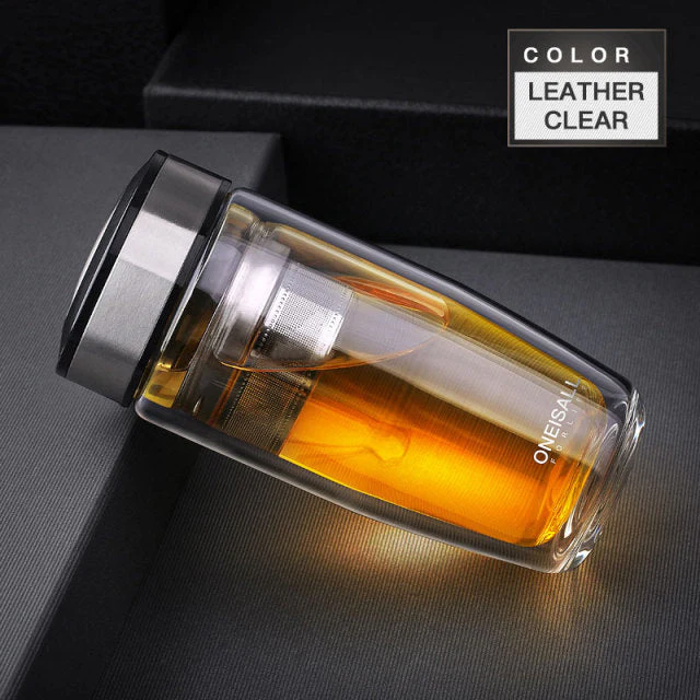 Elegant Double Glass Tea Infuser - Image 9
