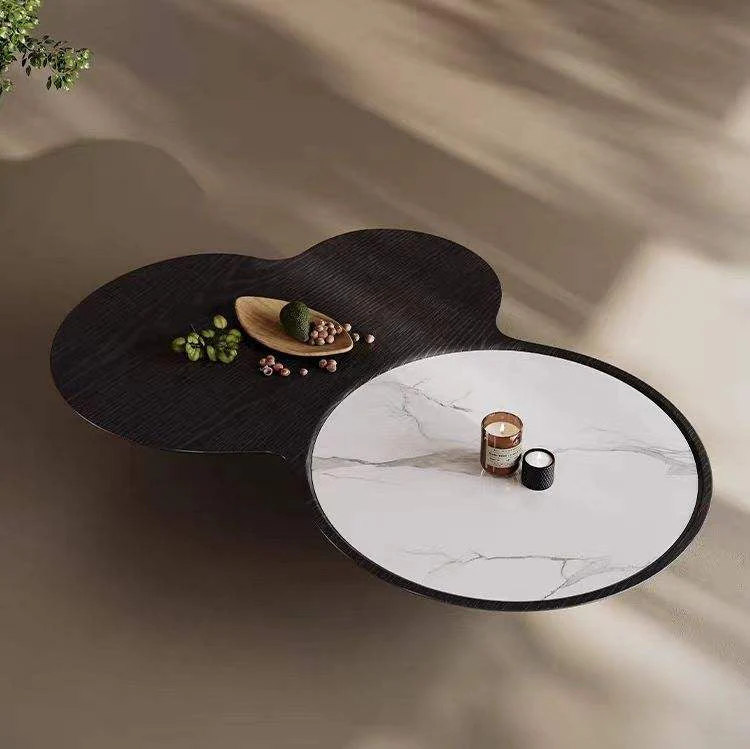 Elegant Dual-Tone Minimalist Contemporary Modern Coffee Table - Image 8