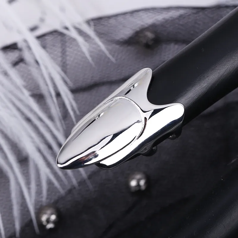 Elegant Fingertip Chic Gothic Slim Metal Nail Rings - Image 24