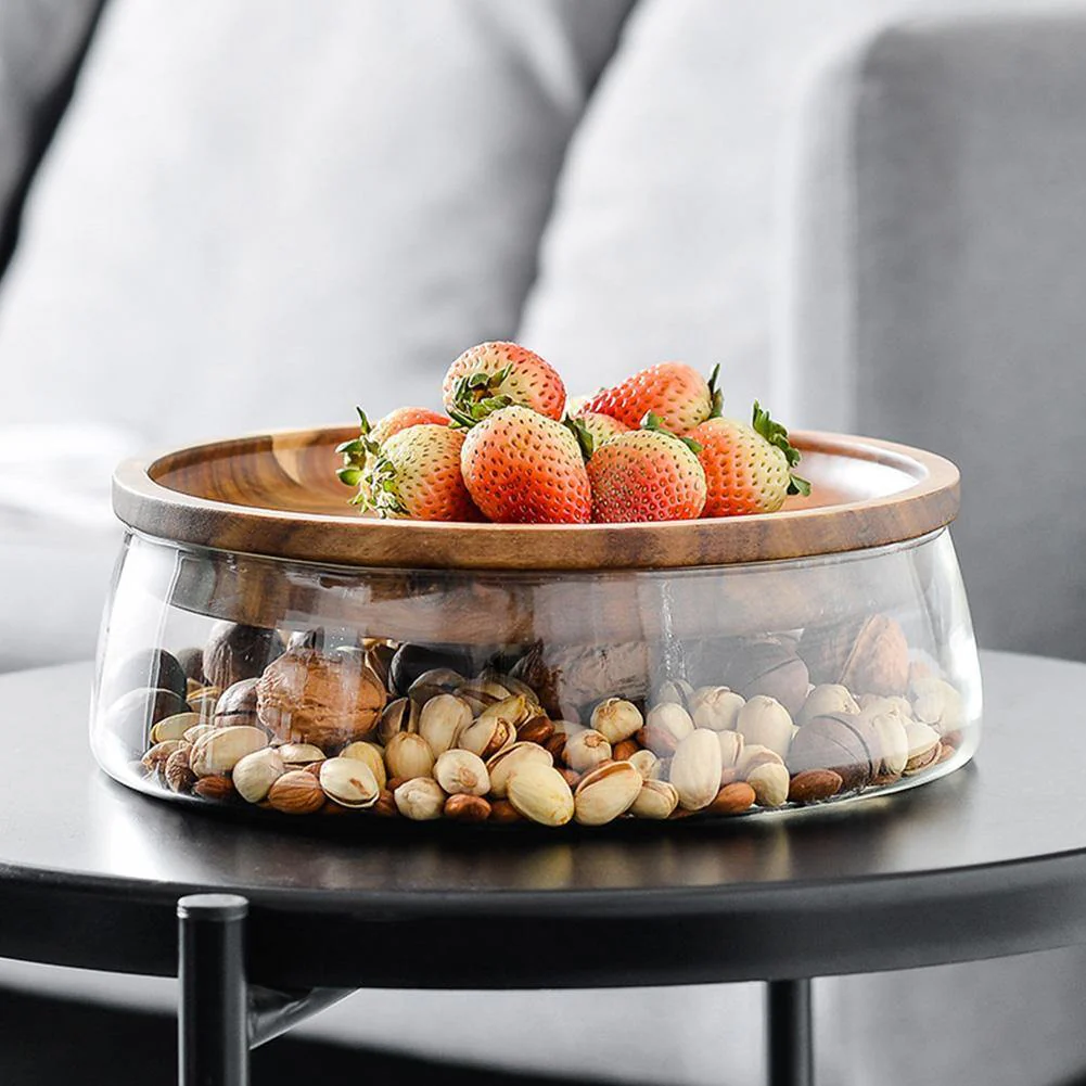 Elegant Glass Bowl Dried Food Storage Box - Image 2