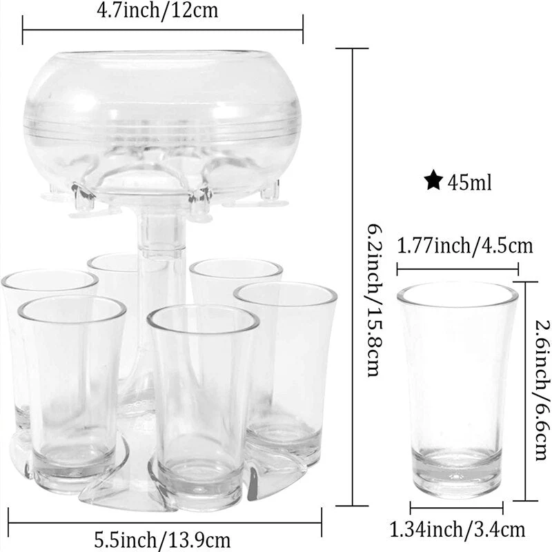 Elegant Glass Party Drink Dispenser Game Set - Image 4