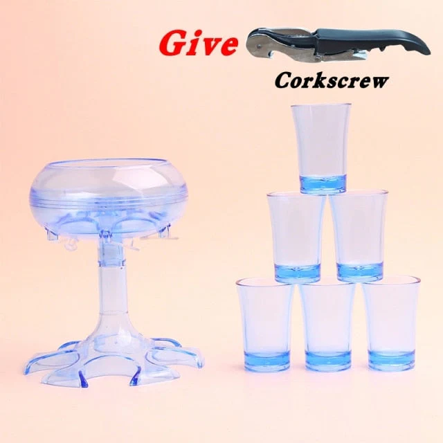 Elegant Glass Party Drink Dispenser Game Set - Image 5