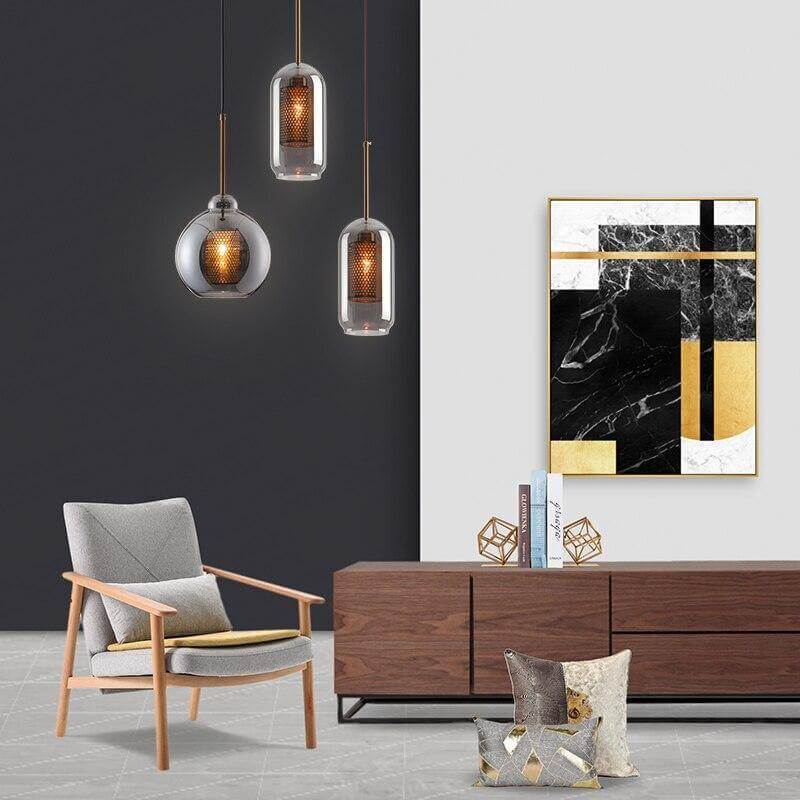 Elegant Honeycomb Bulb Pendant Lights - Image 10