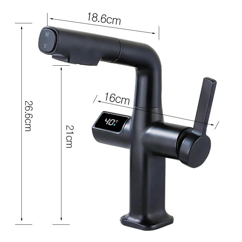 Elegant House Brass Aqua View Bathroom Digital Faucet - Image 4