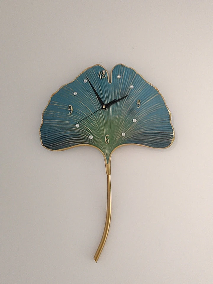 Elegant Leaf Wall Silent Clock - Image 5