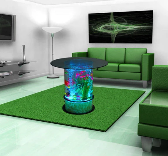 Elegant LED Magic Water Bubble Round Table - Image 4