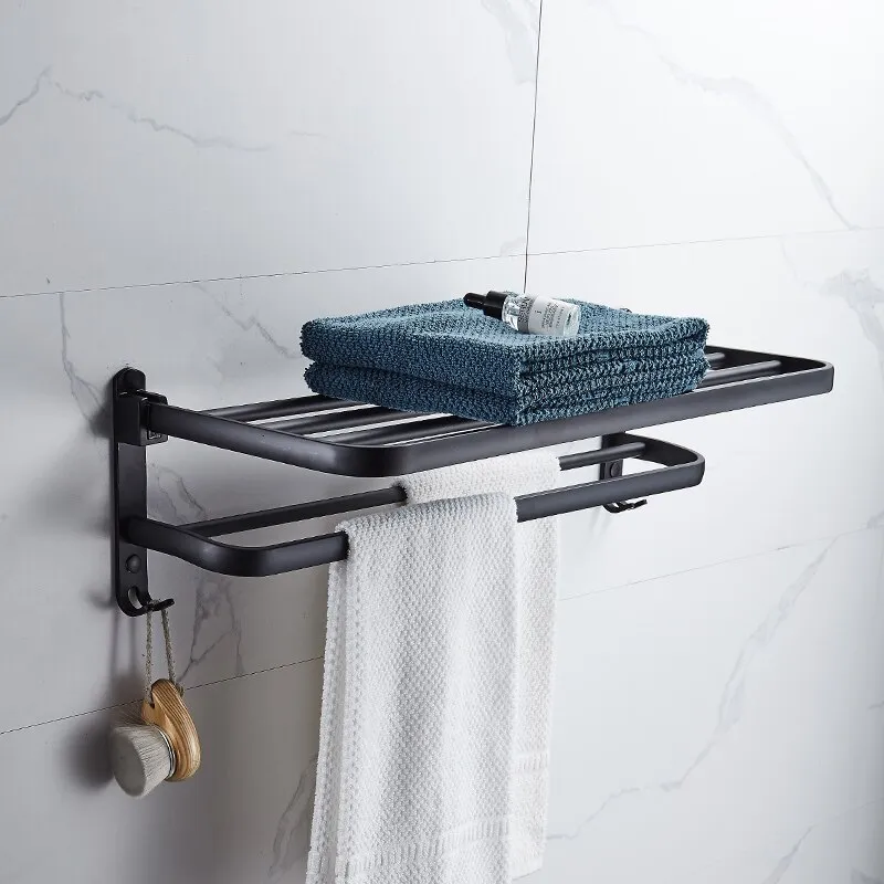 Elegant Life Space-Saving Foldable Aluminum Towel Rack - Image 7