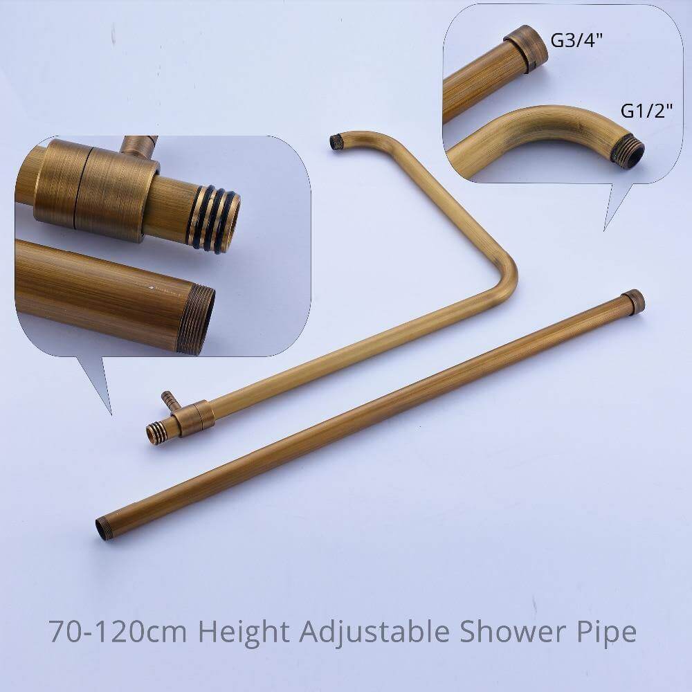 Elegant Luxury Antique Rainfall Bathroom Shower Set - Image 20