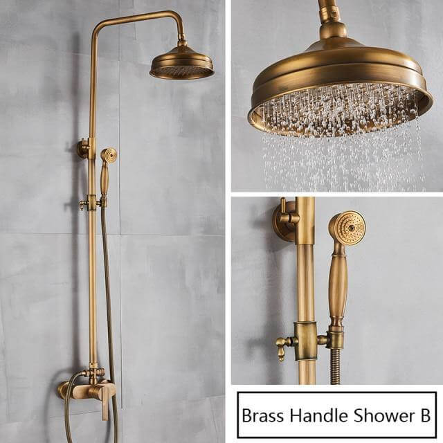 Elegant Luxury Antique Rainfall Bathroom Shower Set - Image 22