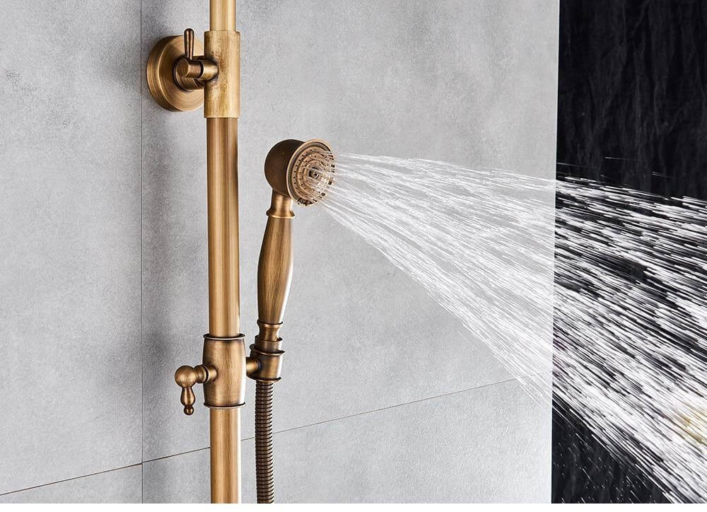 Elegant Luxury Antique Rainfall Bathroom Shower Set - Image 5