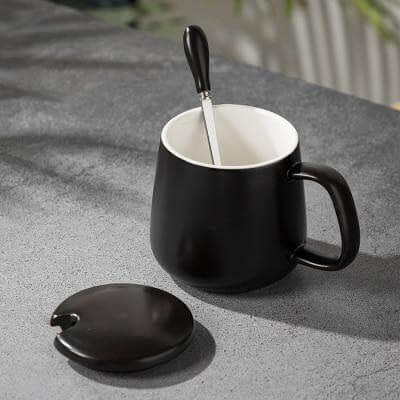 Elegant Marble Ceramic Coffee Mug Gift Set - Image 2