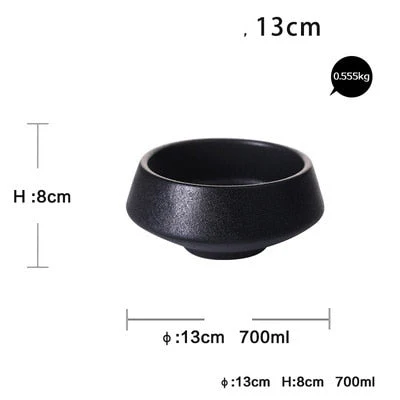 Elegant Matte Black Snack Bowl - Image 7