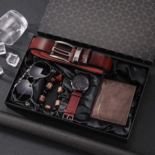 Elegant Men's Luxury Leather Gift Set - Image 13