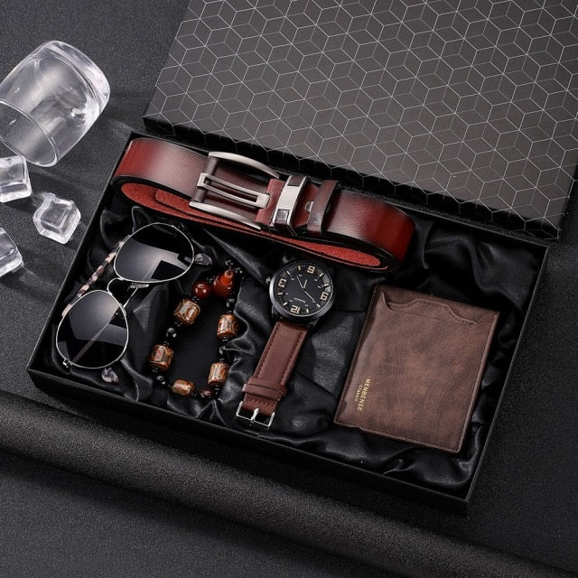 Elegant Men's Luxury Leather Gift Set - Image 14