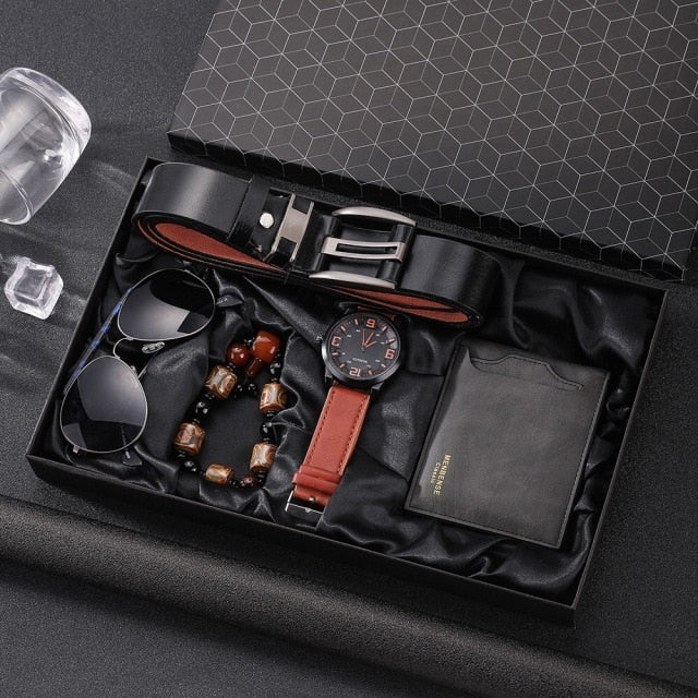 Elegant Men's Luxury Leather Gift Set - Image 15