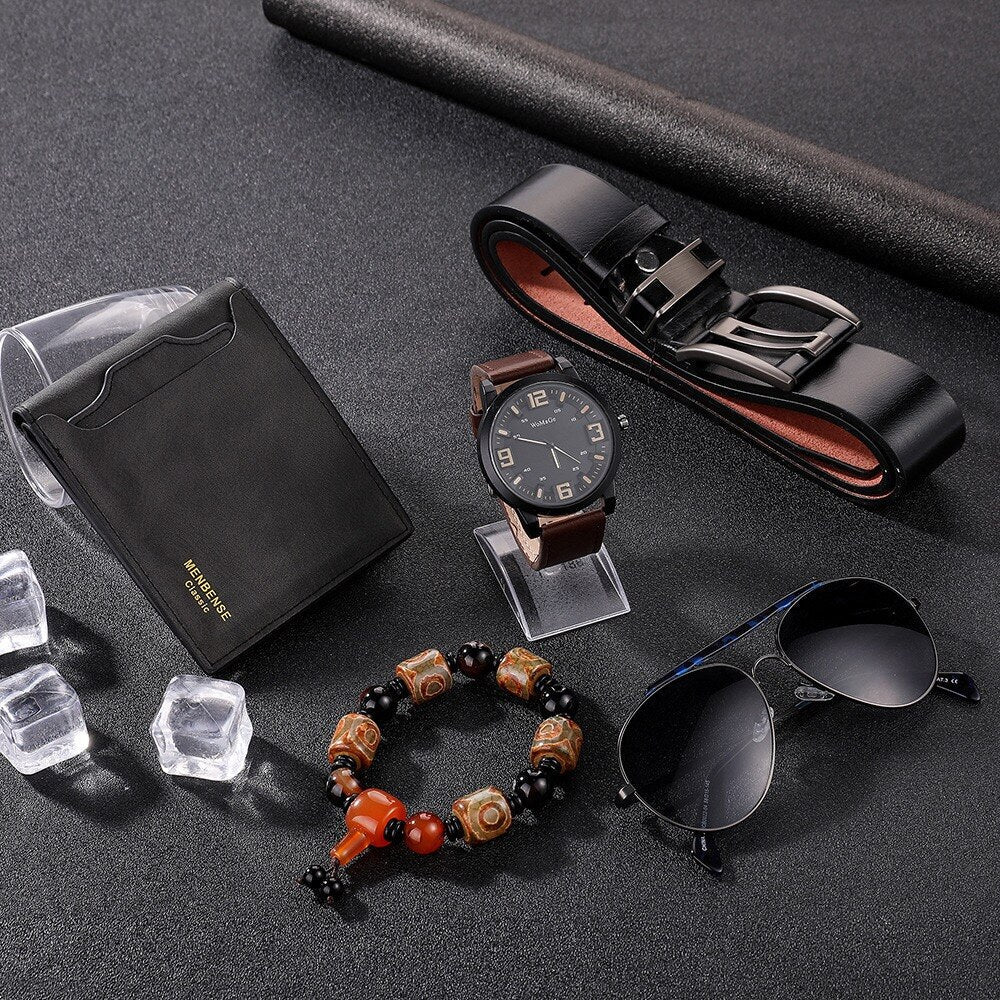 Elegant Men's Luxury Leather Gift Set - Image 2