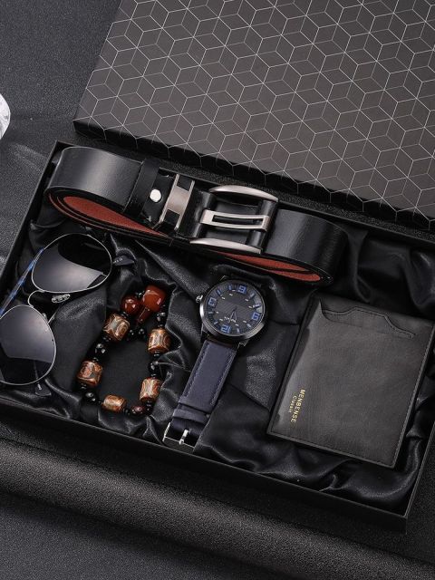 Elegant Men's Luxury Leather Gift Set - Image 3
