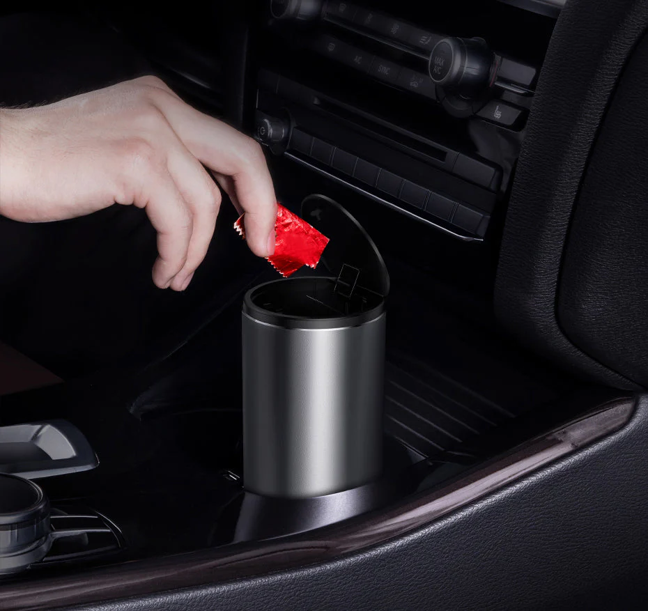 Elegant Mini Matte Car Trash Can - Image 4