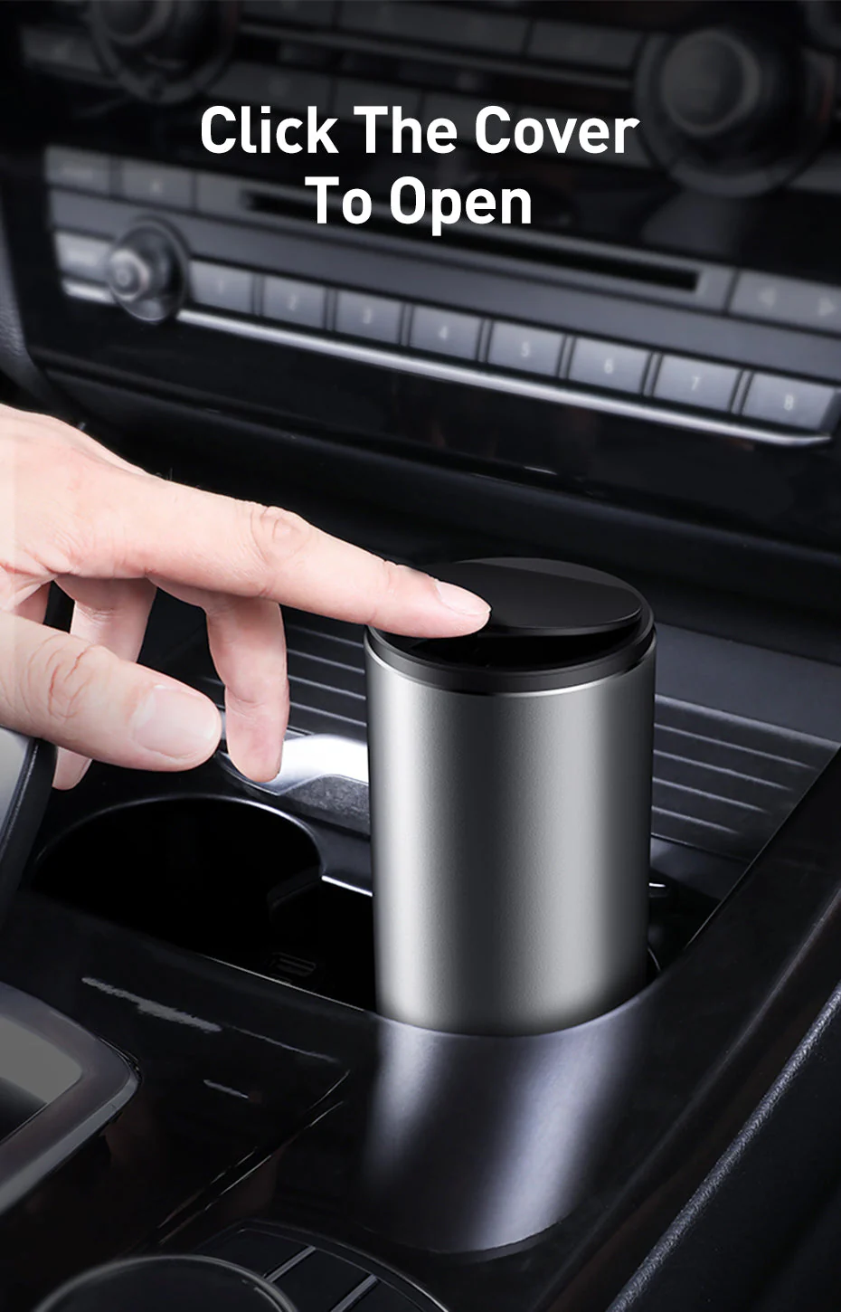 Elegant Mini Matte Car Trash Can - Image 7