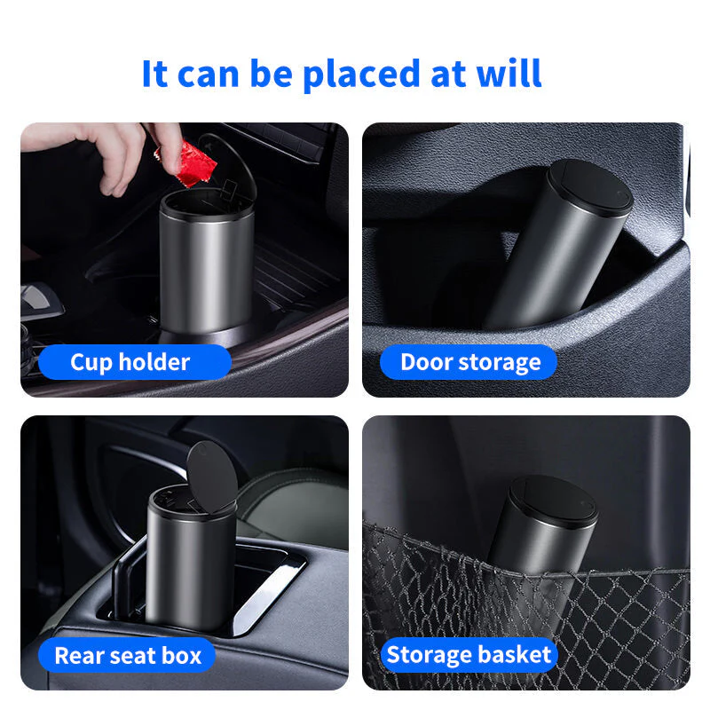Elegant Mini Matte Car Trash Can - Image 8
