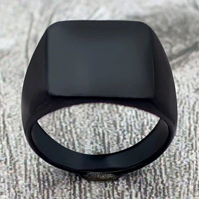 Elegant Minimal Matte Square Ring - Image 4