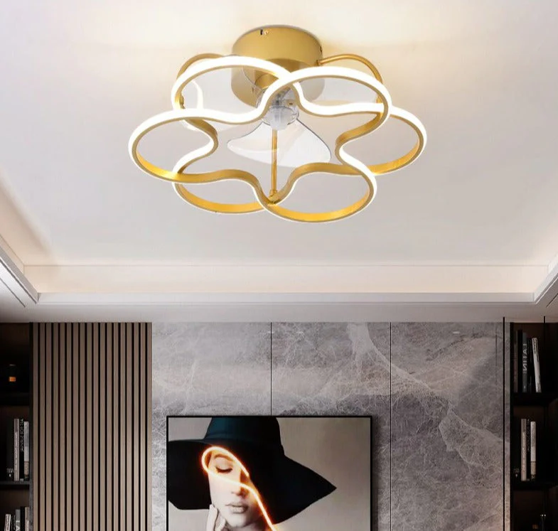 Elegant Modern LED Ceiling Fan Lamp - Image 2