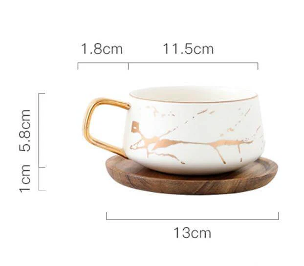 Elegant Nordic Marble Ceramic Coffee Mugs - Image 5