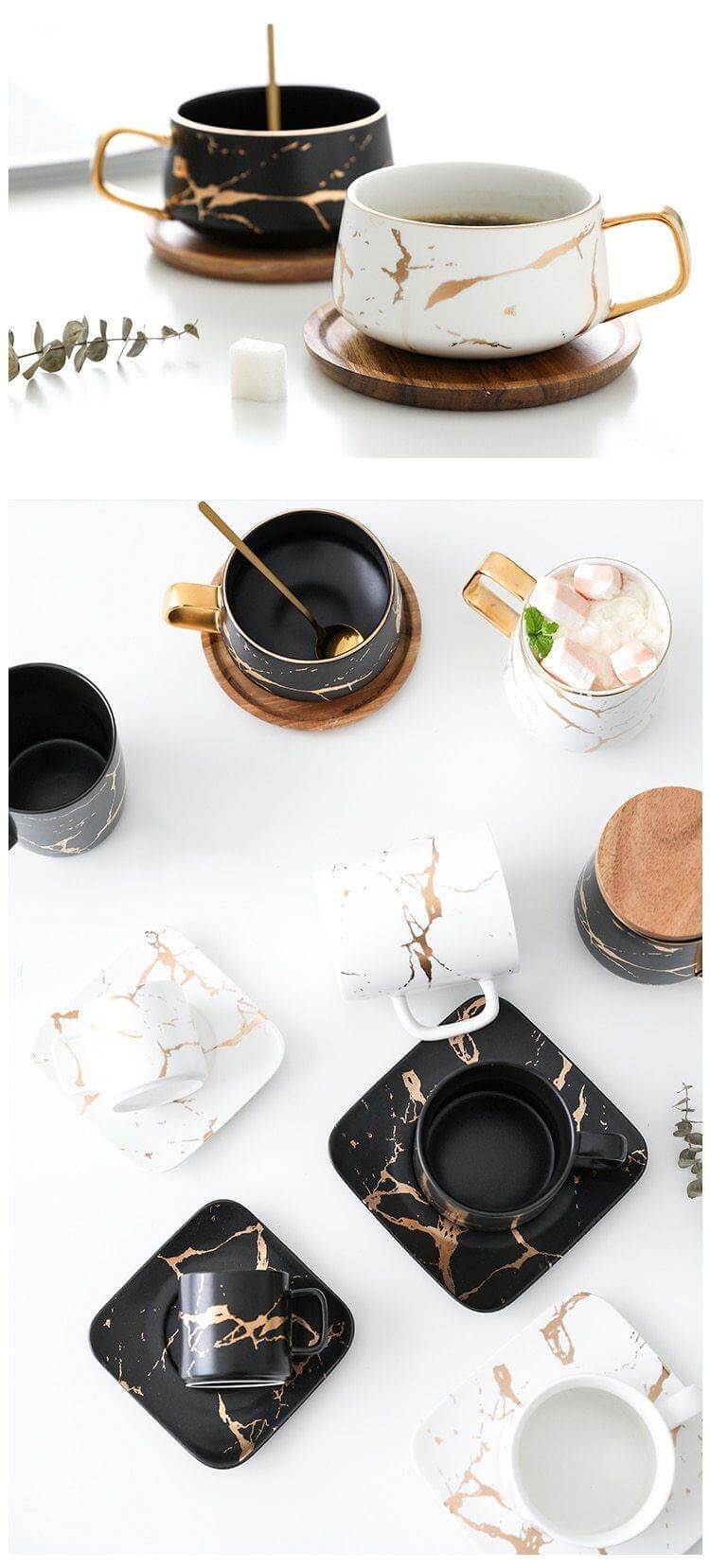 Elegant Nordic Marble Ceramic Coffee Mugs - Image 9