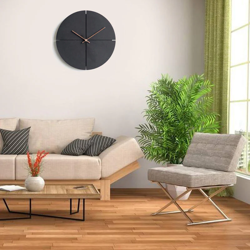Elegant Nordic Minimalist Wooden Wall Clock - Image 4