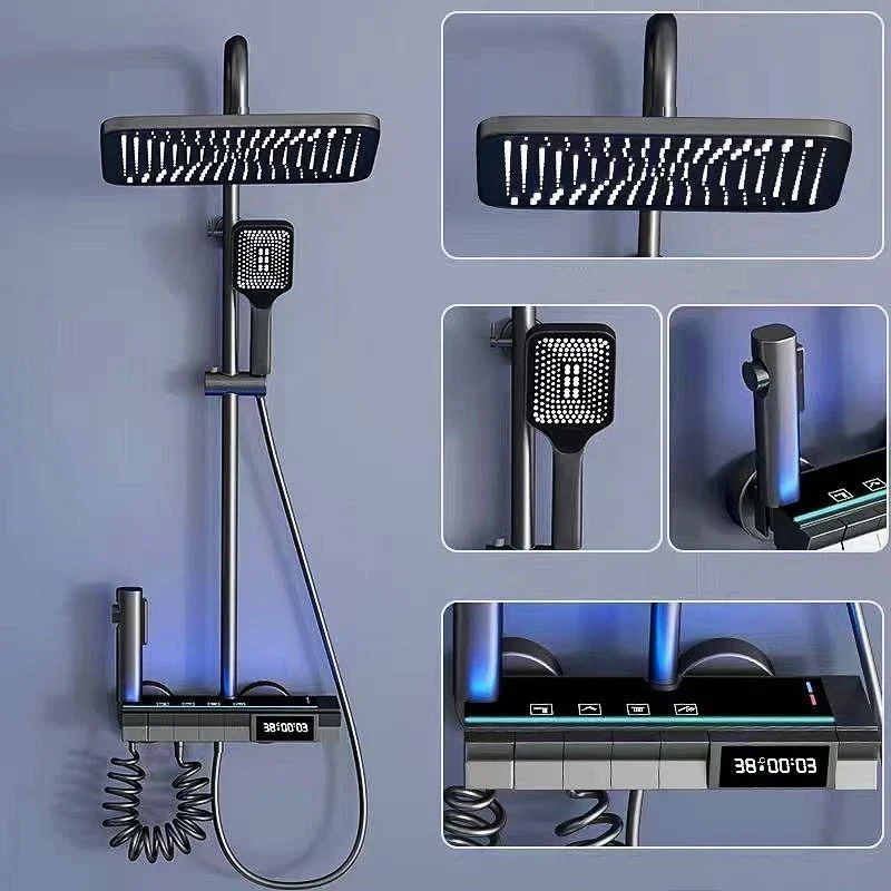 Elegant Nordic Piano Key Style Ambient Light Shower Set - Image 2