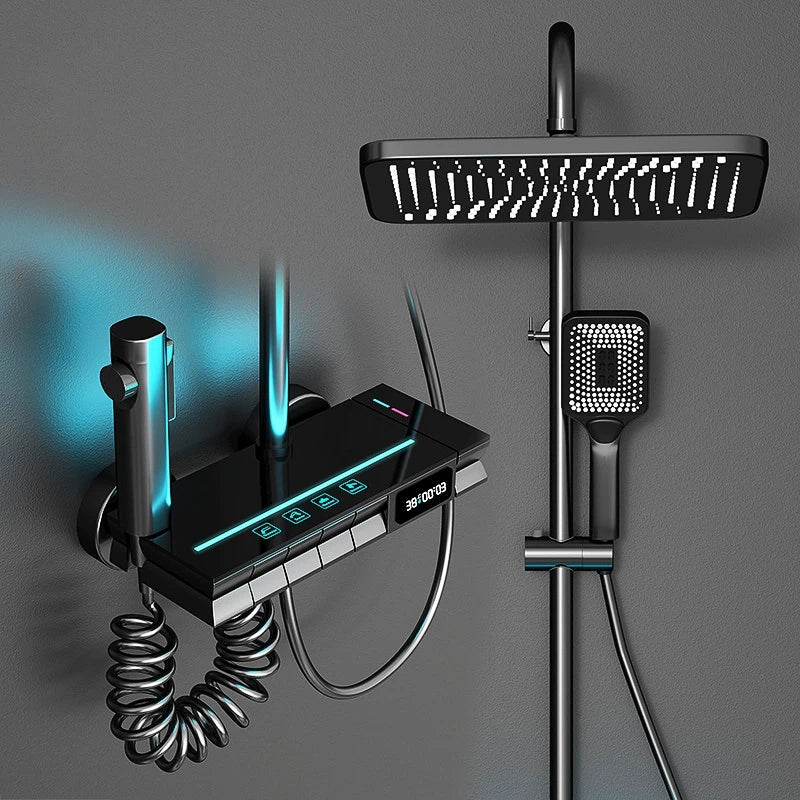 Elegant Nordic Piano Key Style Ambient Light Shower Set - Image 7